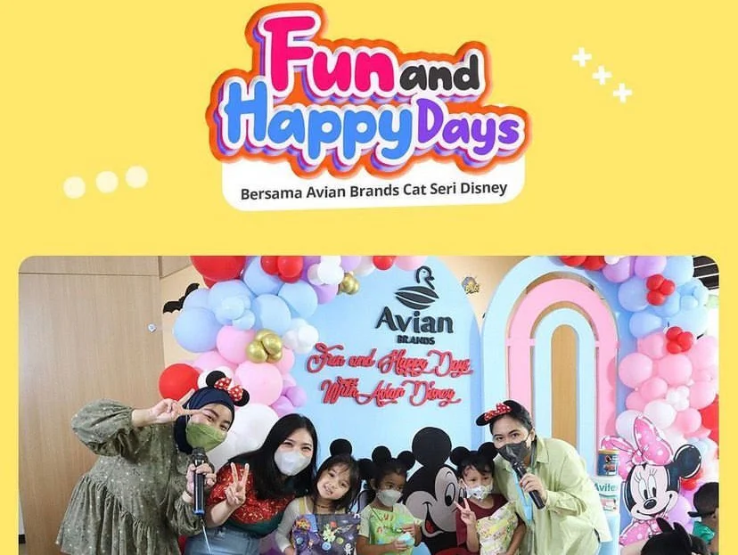 Kolase acara kerja sama Fun and Happy Days