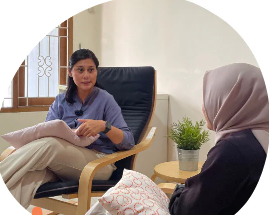 Sesi konseling di ruang konseling
